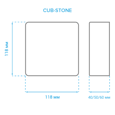 copy of CUB-STONE, 118х118х40 мм