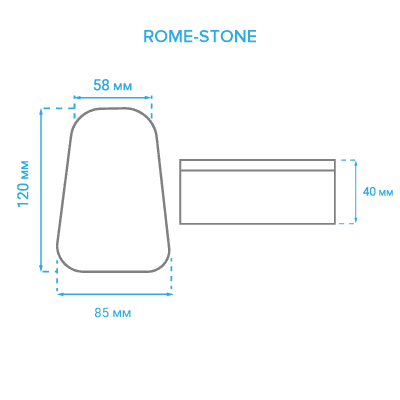 ROME-STONE, 120х85/58х40 мм